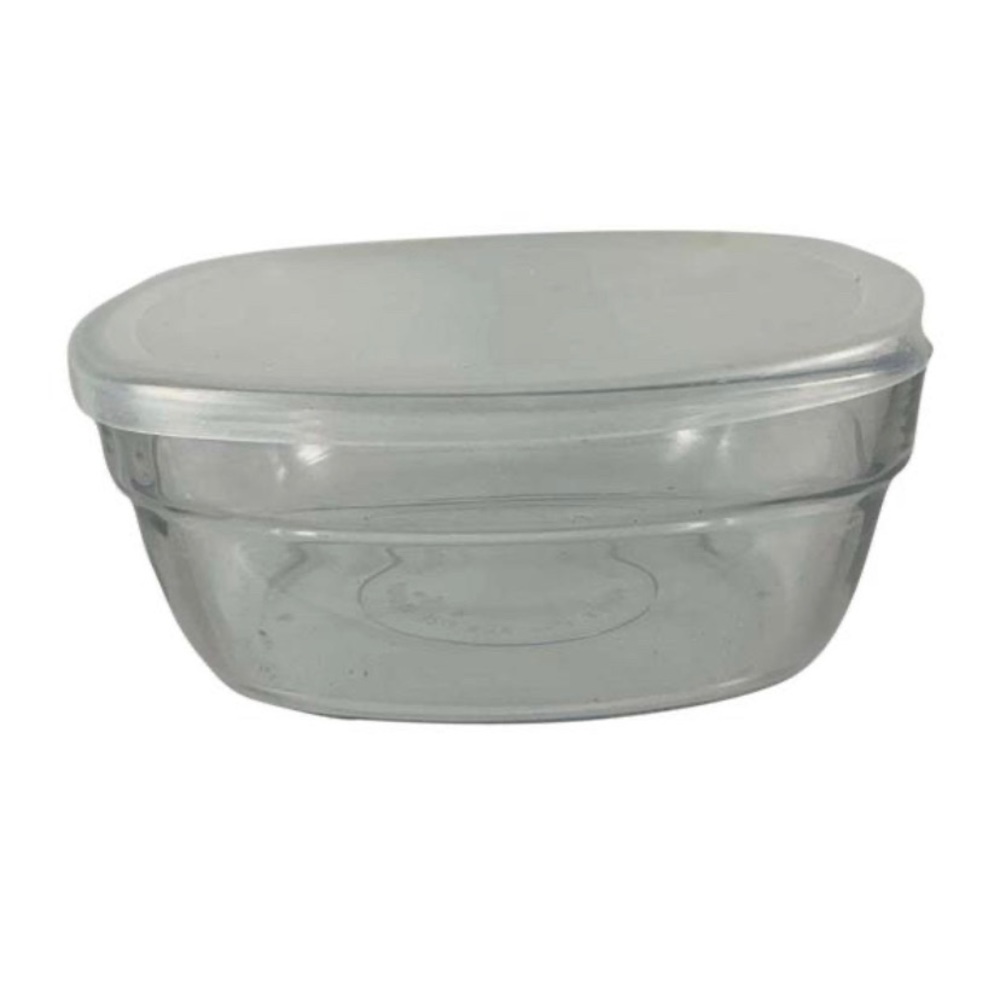 6x6 clear glass microwaveable snap tuba wear